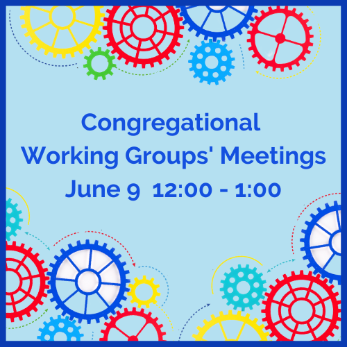 Congregational Working Groups' Meeting June 9, 2024