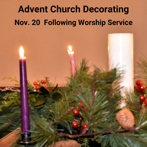 Advent Church Decorating Little Fork Episcopal Church