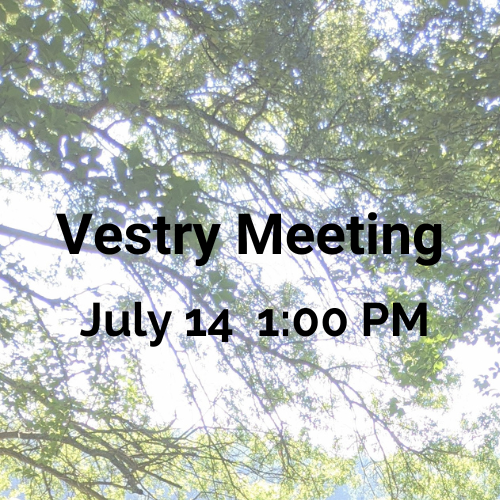 Vestry Meeting Agenda & Meeting Notes July 14, 2024