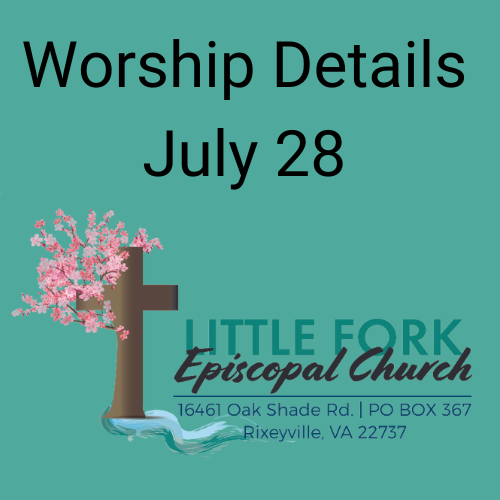 Worship & Livestream July 28, 2024